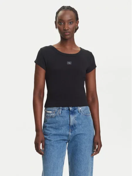 T-Shirt Calvin Klein Jeans μαύρο
