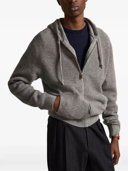 Hálós kockás pólóing Polo Ralph Lauren nyomtatás fekete