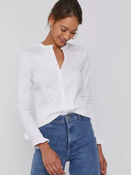 Риза Mos Mosh бяло