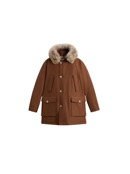 Parka Woolrich brązowa