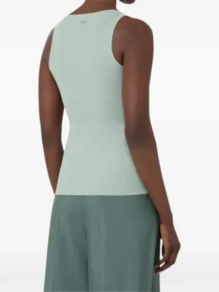 Top Max Mara cu nervuri verde