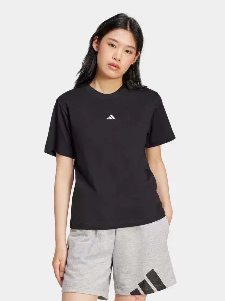 Футболка adidas Essentials Small Logo Cotton Sportswear чорний