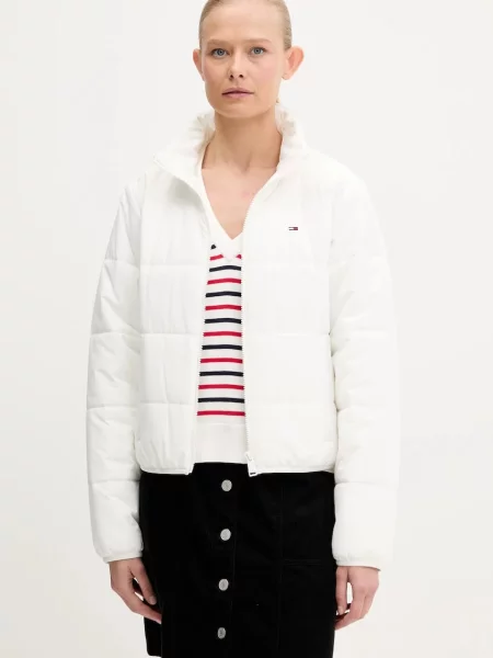 Tommy Jeans geacă de iarna alb
