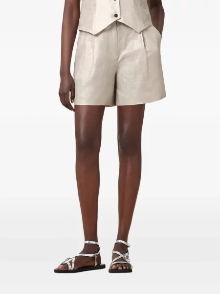 Pantaloni scurți Allsaints de in argintiu