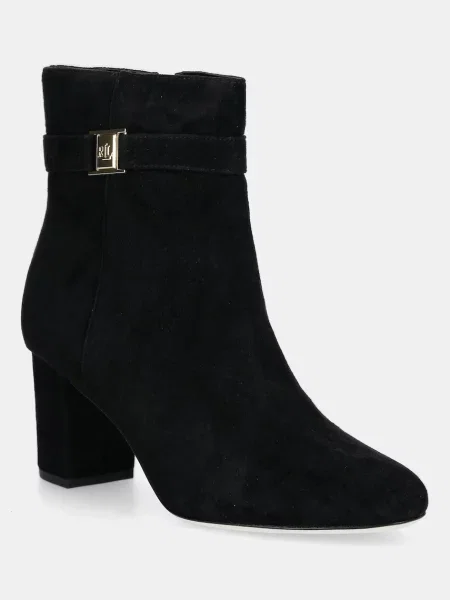 Lauren Ralph Lauren cizme din piele întoarsă Kellie Bt Hl negru