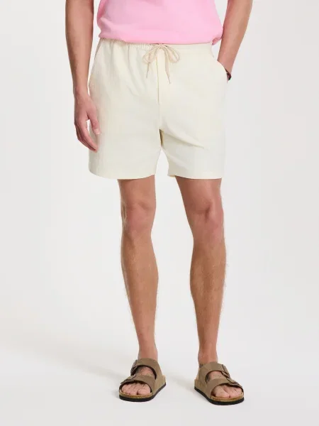 Shiwi Pantaloni Josh lână alb