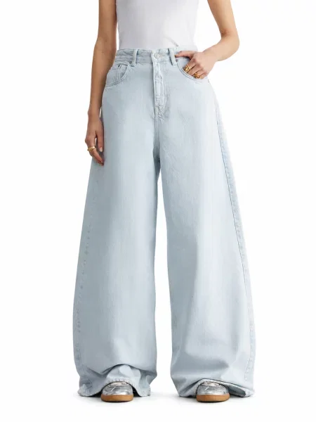 Широкі джинси LTB Jeans бавовна/ліоцел блакитний
