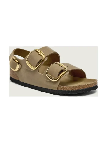 Birkenstock De piele sandale Milano Big Buckle | narrow fit bej