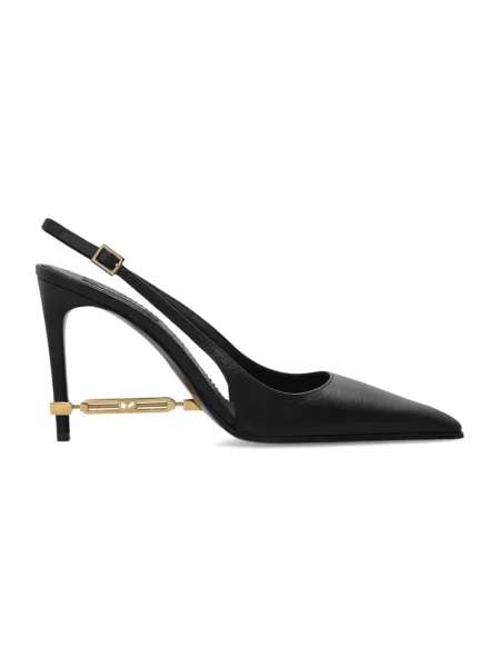 Czółenka Dsquared2 skórzana czarna