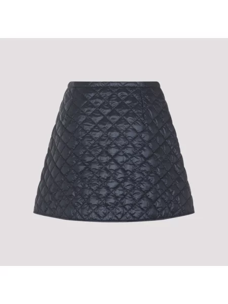 Spódnica mini Moncler pikowana niebieska