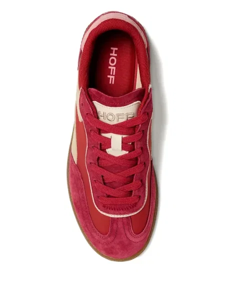Sneakerși Hoff cu șireturi din dantelă roșu