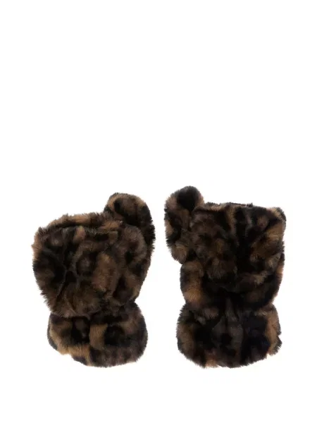 Mănuși Apparis cu model leopard maro