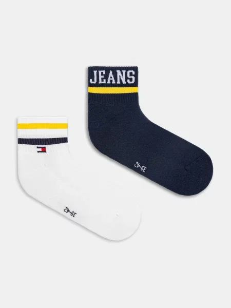 Чорапи Tommy Jeans 2 чифта тъмносиньо