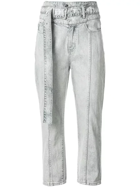 Jeansy Haculla z wysoką talią o krotszym kroju niebieskie