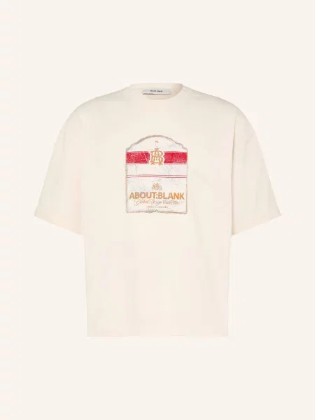 About:Blank T-Shirt weiss czerwona