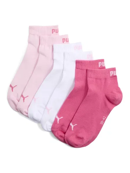 PUMA Skarpety do kostek unisex 3 pary Odzież różowy