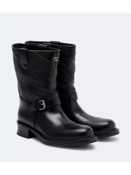 Botine Valentino Garavani din piele negru