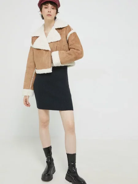 Obleka Abercrombie & Fitch mornarsko modra