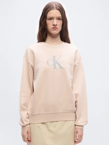 Geacă de blugi Calvin Klein Jeans bej