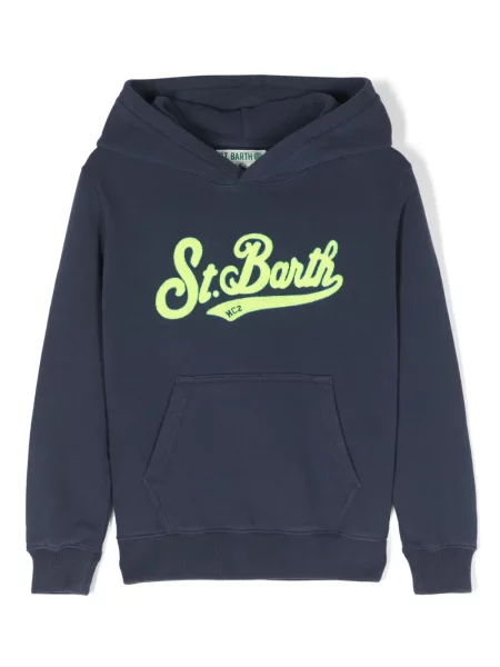 Bluza z kapturem dziecięca Mc2 Saint Barth niebieska