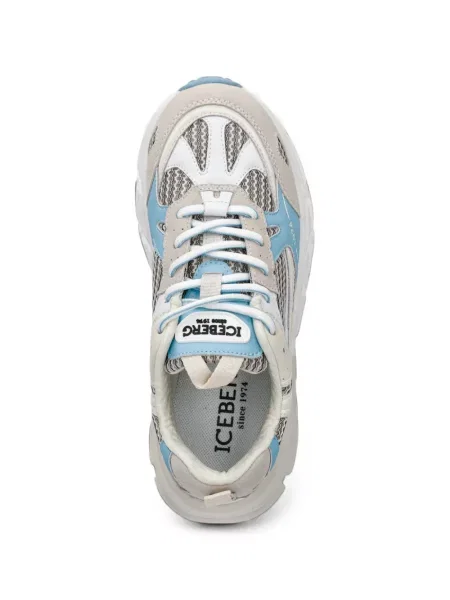 Sneakerși Iceberg plasă alb