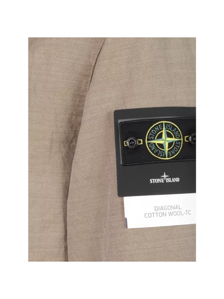 Kurtka Stone Island z kamieniami pikowana brązowa