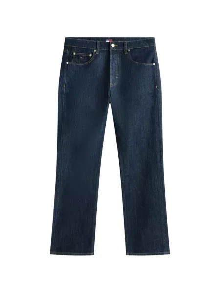 Blugi drepți Tommy Hilfiger albastru