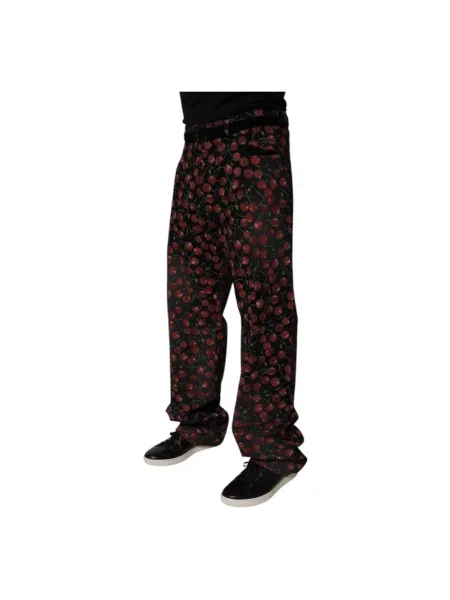 Spodnie Dolce And Gabbana z nadrukiem czarne