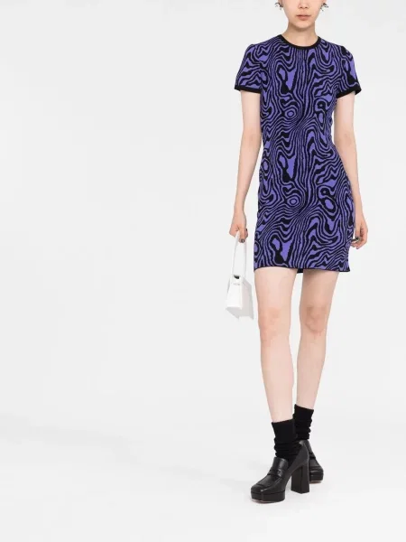 Megztas suknele Moschino violetinė