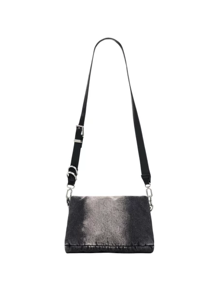 Crossbody táska Desigual autogrammal fekete