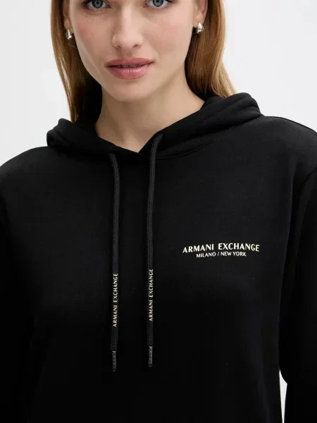 Платье мини Armani Exchange черное