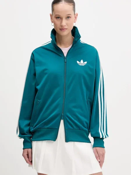 Adidas Originals bluză turcoaz