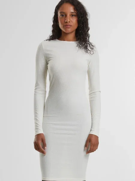 Urban Classics Rochie tricotat alb