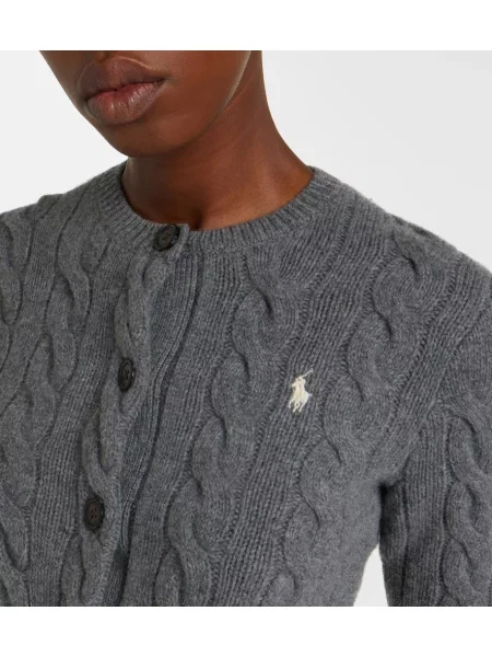 Volnene jopica Polo Ralph Lauren siva