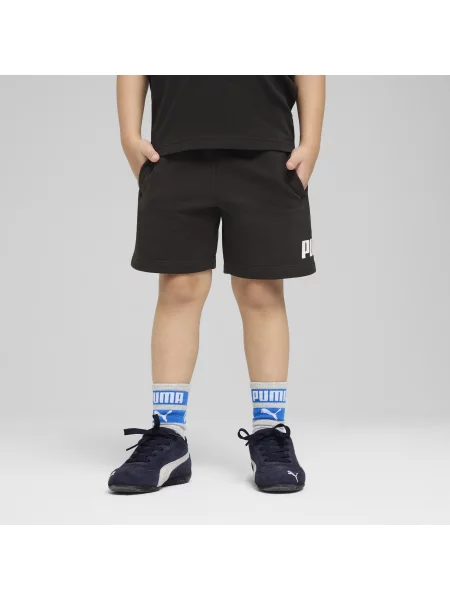 PUMA Dziecięce szorty ESS z logo No. 1 Odzież czarny