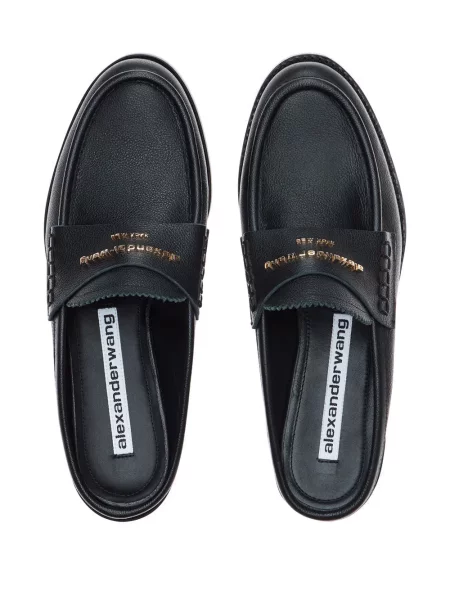 Papuci tip mules Alexander Wang negru