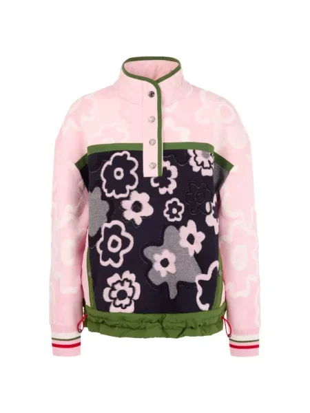 Marc Cain Pulover verde / roz negru