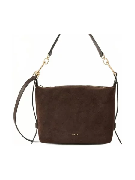 Crossbody kabelka Furla hnedá