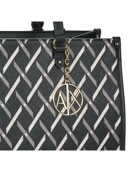 Kabelka Armani Exchange väzby čierna