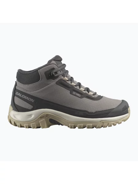 Дамски обувки за трекинг Salomon Shelter WP plum kitten/phantom/desert tan кафяво