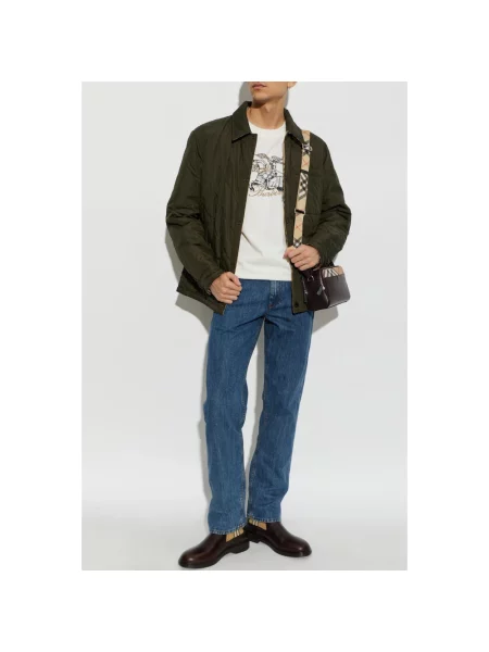 Ocieplana kurtka Burberry zielona