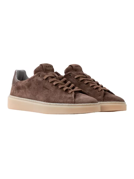 Sneakersy D.a.t.e. skórzane brązowe