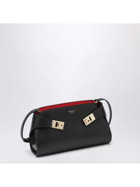 Torebka crossbody Ferragamo skórzana czarna