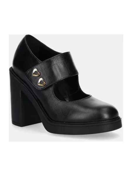 Czółenka Love Moschino skórzana czarna