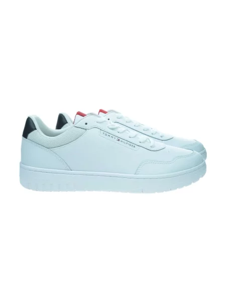 Sneakerși Tommy Hilfiger din piele alb