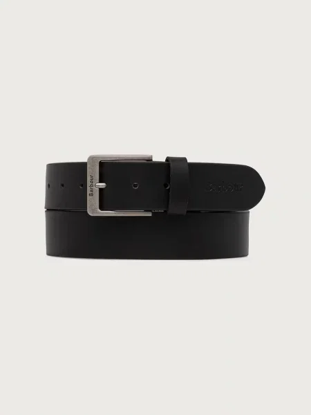 Barbour curea pentru bărbați din piele negru