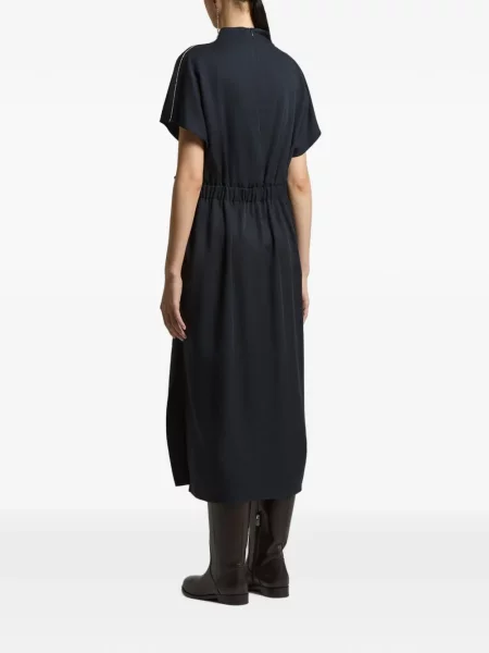 Cu centură rochie midi Peserico albastru