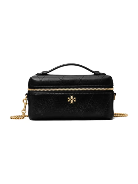 Torebka Tory Burch skórzana pikowana czarna
