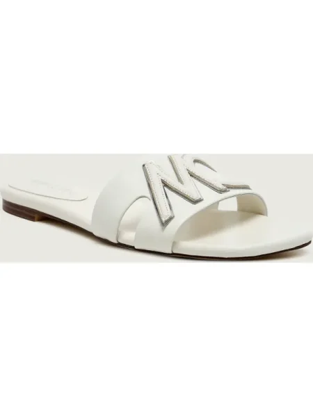 Marc Cain De piele șlapi alb