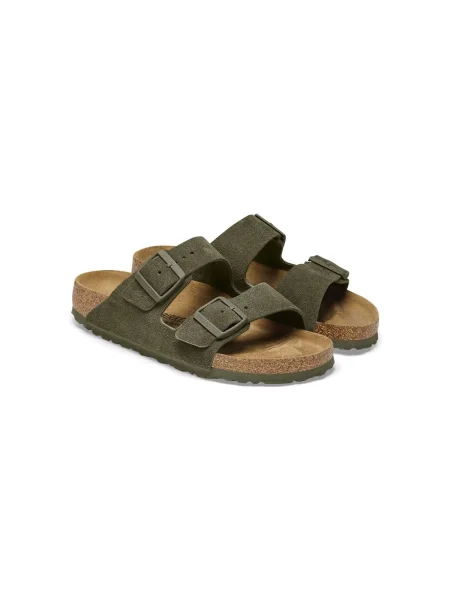 Topánky BIRKENSTOCK Arizona Suede Thyme zelená